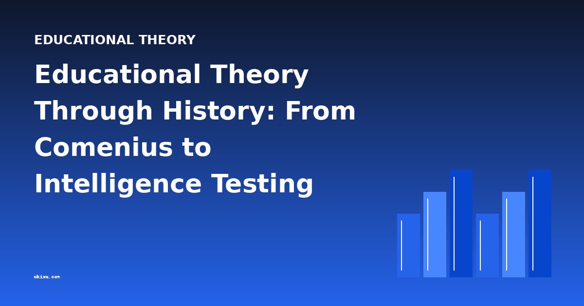 Educational Theory Through History: From Comenius to Intelligence Testing