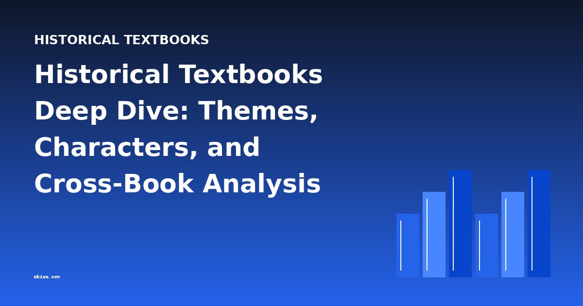 Historical Textbooks Deep Dive: Themes, Characters, and Cross-Book Analysis