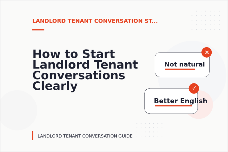 How to Start Landlord Tenant Conversations Clearly How to Start Landlord Tenant Conversations Clearly