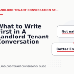 What to Write First in A Landlord Tenant Conversation