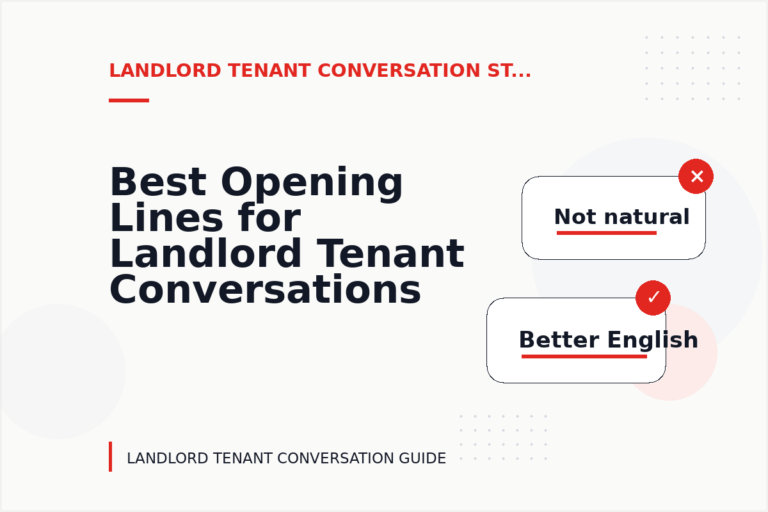 Best Opening Lines for Landlord Tenant Conversations Best Opening Lines for Landlord Tenant Conversations