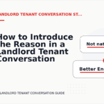 How to Introduce the Reason in a Landlord Tenant Conversation