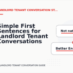 Simple First Sentences for Landlord Tenant Conversations