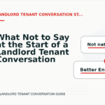 What Not to Say at the Start of a Landlord Tenant Conversation
