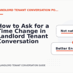 How to Ask for a Time Change in Landlord Tenant Conversation English