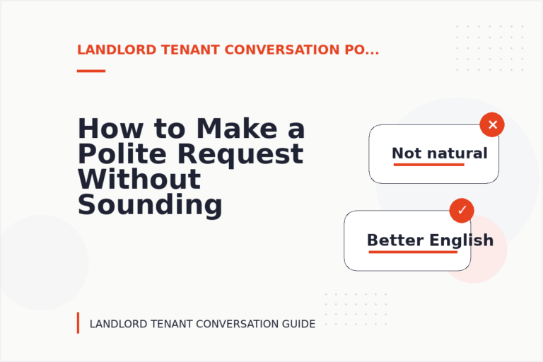 How to Make a Polite Request Without Sounding Demanding in Landlord Tenant Conversation English How to Make a Polite Request Without Sounding Demanding in Landlord Tenant Conversation English