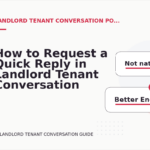 How to Request a Quick Reply in Landlord Tenant Conversation English