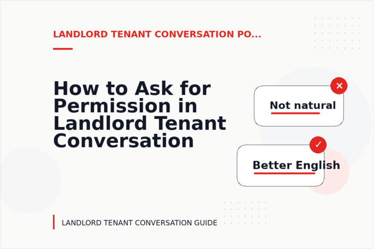 How to Ask for Permission in Landlord Tenant Conversation English How to Ask for Permission in Landlord Tenant Conversation English
