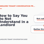 How to Say You Do Not Understand in a Landlord Tenant Conversation