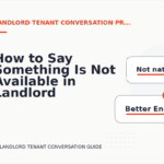 How to Say Something Is Not Available in Landlord Tenant Conversation English