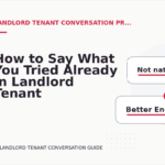 How to Say What You Tried Already in Landlord Tenant Conversation English