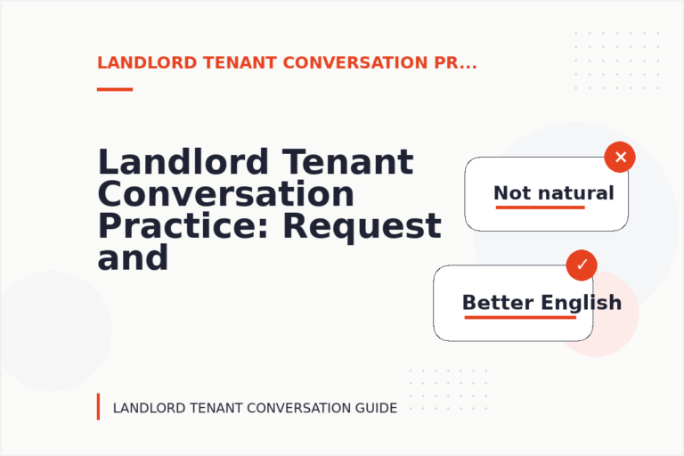 Landlord Tenant Conversation Practice: Request and Reply Examples Landlord Tenant Conversation Practice: Request and Reply Examples